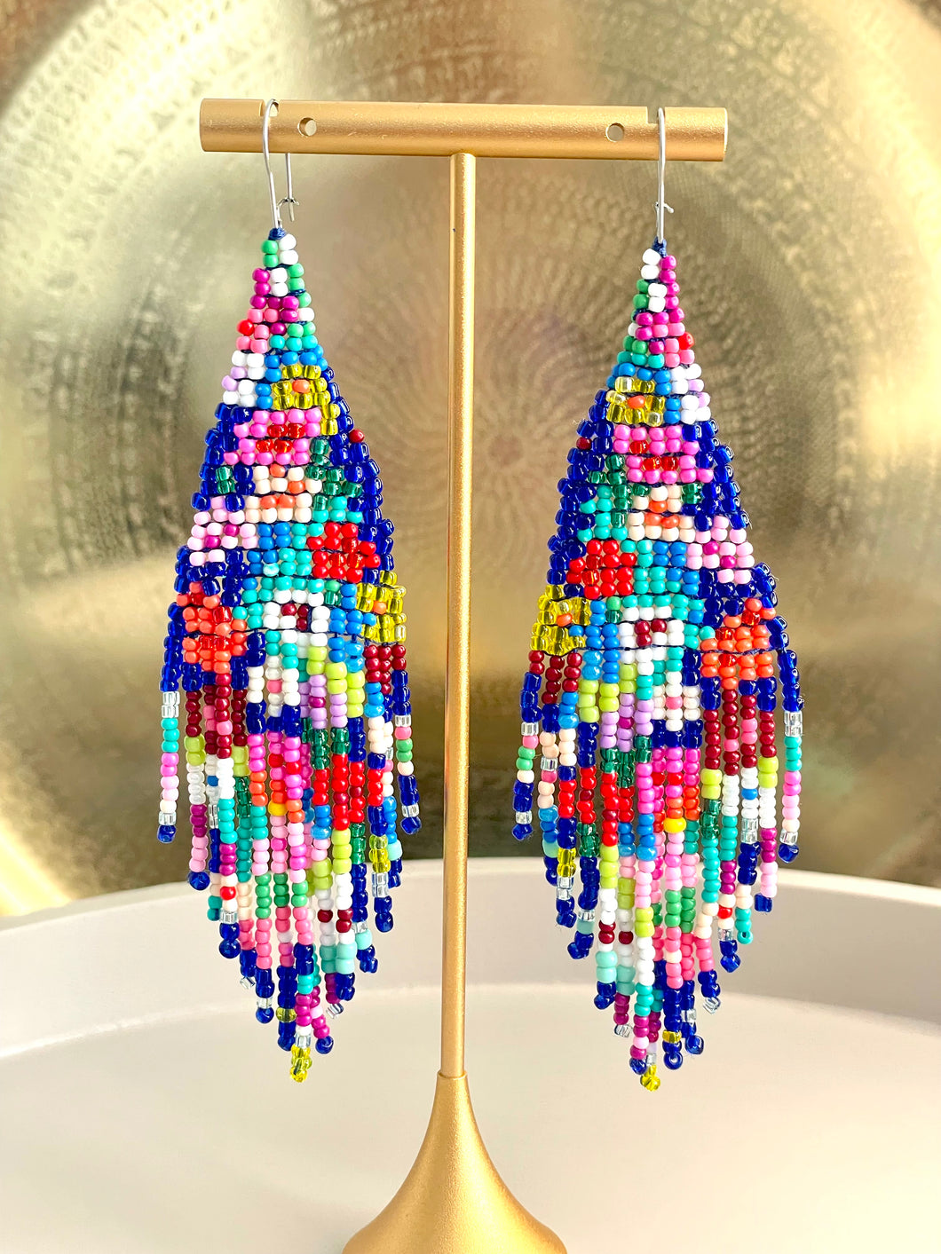 Boucles d'oreilles en perles