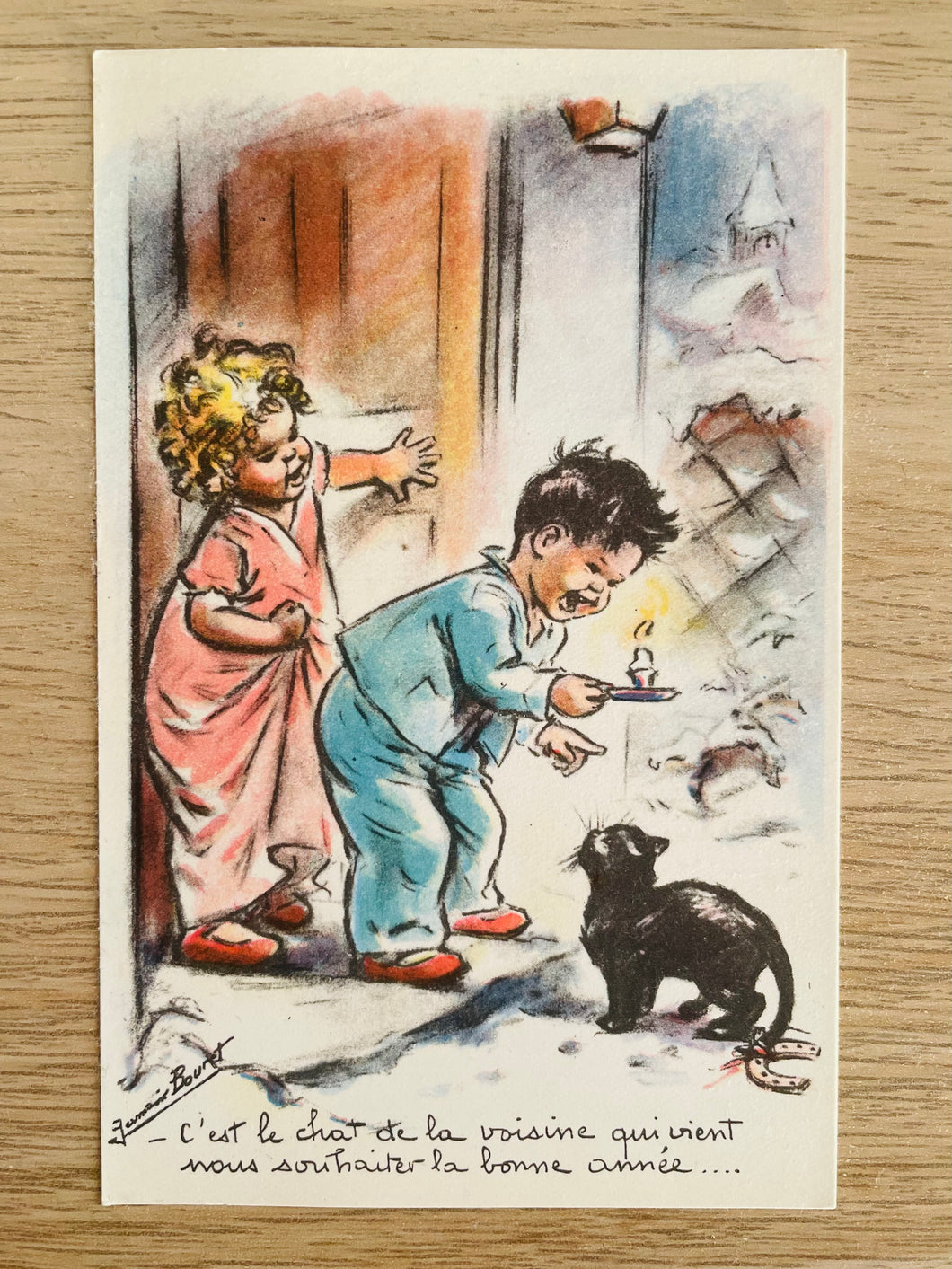 Carte postale ancienne Germaine Bouret n°2