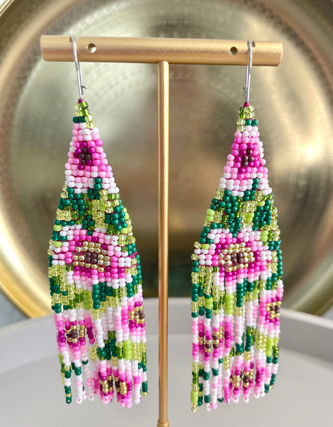 Boucles d'oreilles en perles