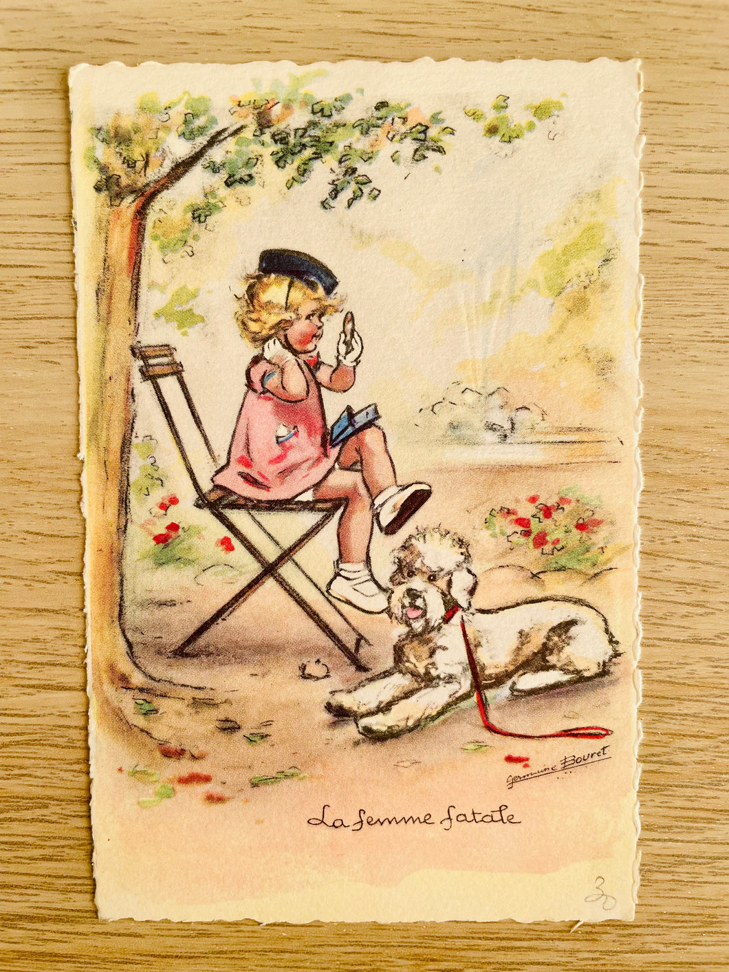 Carte postale ancienne Germaine Bouret n°4