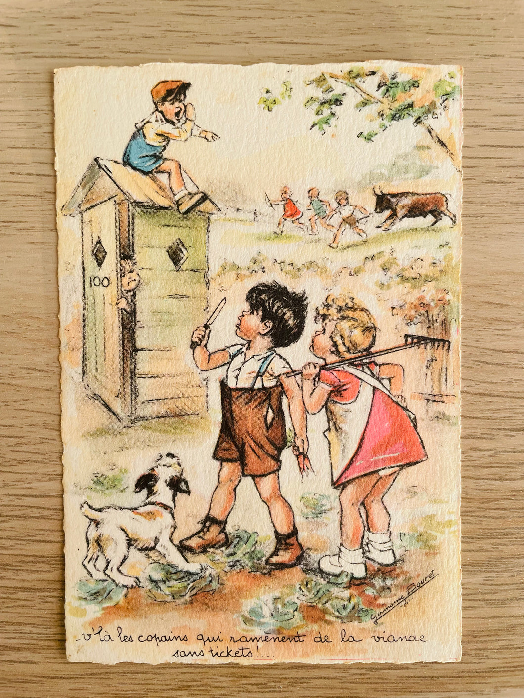 Carte postale ancienne Germaine Bouret n°12