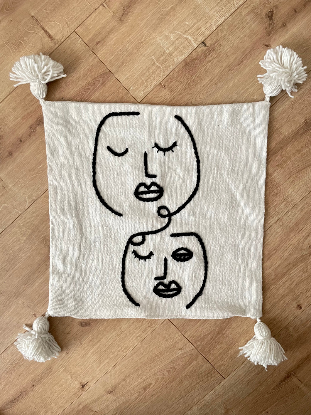 Housse de coussin Visages