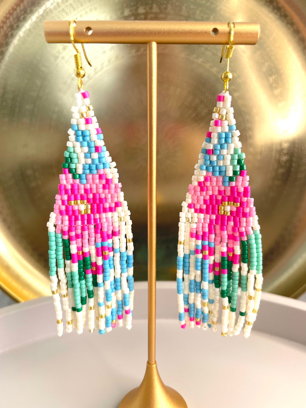 Boucles d'oreilles en perles