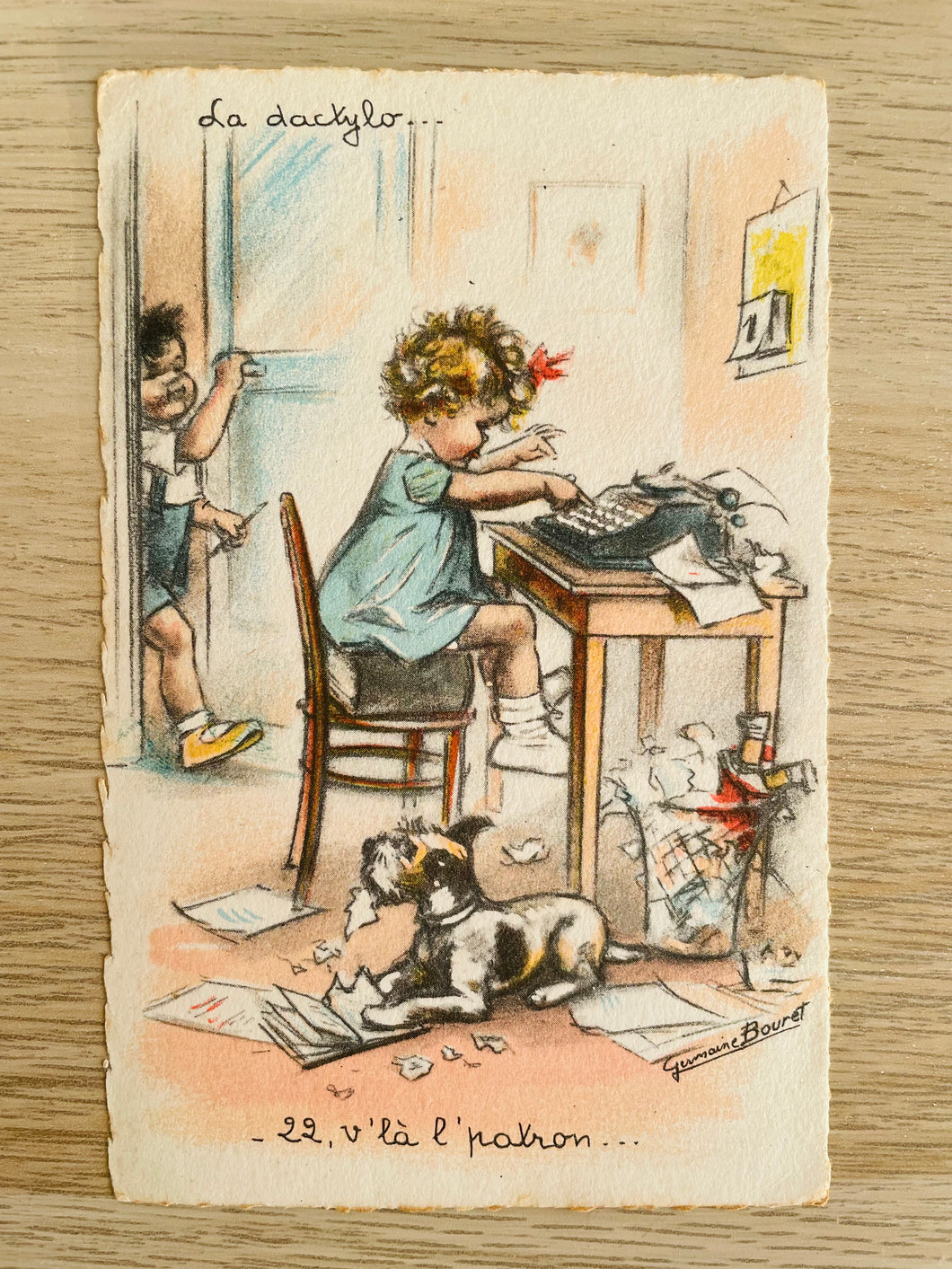 Carte postale ancienne Germaine Bouret n°1